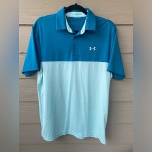 Men’s under armor, golf shirt, medium